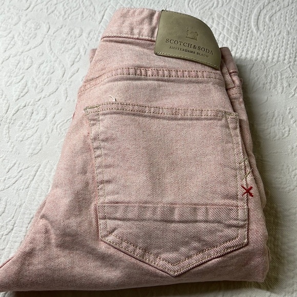 ⭐️Scotch & Soda Jeans Skim W29/L32 Amsterdam's Blauw orange white - Picture 1 of 13